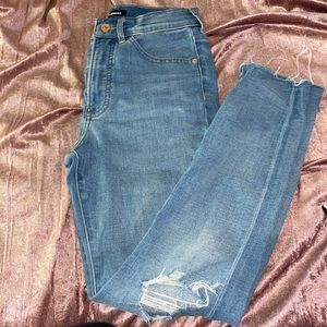 Express high waisted jeans